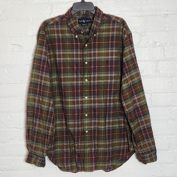 Ralph Lauren Classic Fit Plaid Button-Down Shirt - Picture 2 of 5